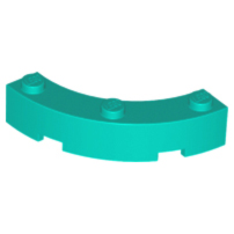 Steen, Rond Hoek 4x4 macaroni Dark Turquoise